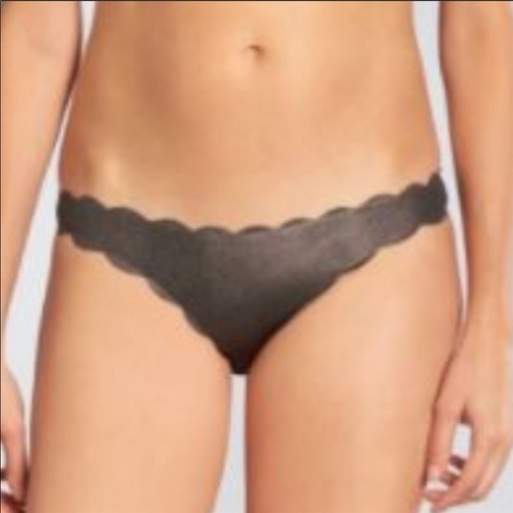 PILYQ Reversible Wave Bikini Bottom Silver/Black - Picture 4 of 6